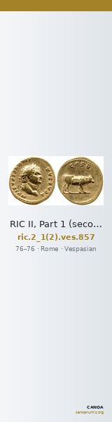 RIC II, Part 1 (second edition) Vespasian 857 — CANOA