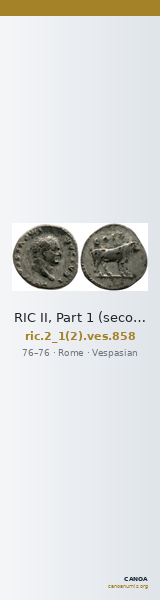 RIC II, Part 1 (second edition) Vespasian 858 — CANOA