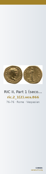 RIC II, Part 1 (second edition) Vespasian 866 — CANOA