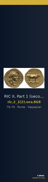 RIC II, Part 1 (second edition) Vespasian 868 — CANOA