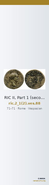 RIC II, Part 1 (second edition) Vespasian 88 — CANOA