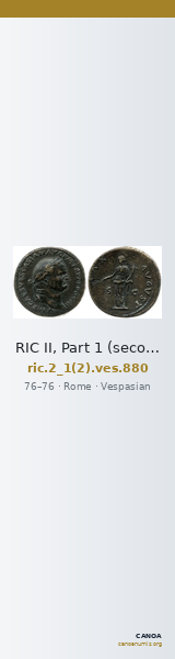 RIC II, Part 1 (second edition) Vespasian 880 — CANOA