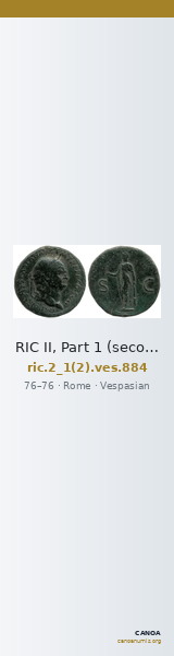 RIC II, Part 1 (second edition) Vespasian 884 — CANOA