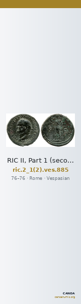 RIC II, Part 1 (second edition) Vespasian 885 — CANOA
