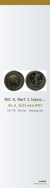 RIC II, Part 1 (second edition) Vespasian 887 — CANOA