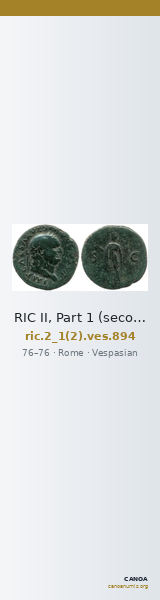 RIC II, Part 1 (second edition) Vespasian 894 — CANOA