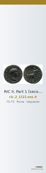 RIC II, Part 1 (second edition) Vespasian 9 — CANOA