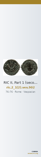 RIC II, Part 1 (second edition) Vespasian 902 — CANOA
