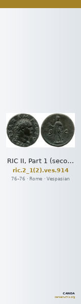 RIC II, Part 1 (second edition) Vespasian 914 — CANOA