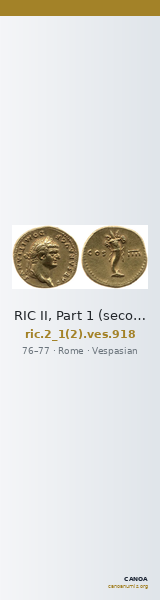 RIC II, Part 1 (second edition) Vespasian 918 — CANOA