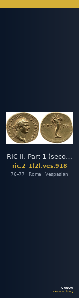 RIC II, Part 1 (second edition) Vespasian 918 — CANOA