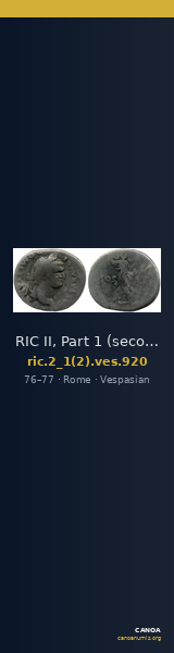 RIC II, Part 1 (second edition) Vespasian 920 — CANOA
