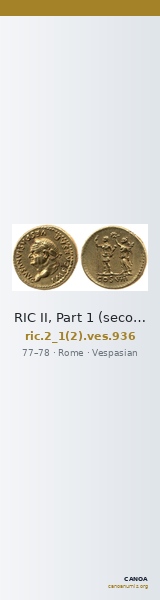 RIC II, Part 1 (second edition) Vespasian 936 — CANOA