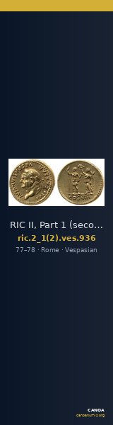 RIC II, Part 1 (second edition) Vespasian 936 — CANOA