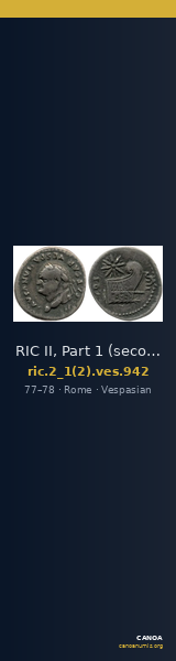 RIC II, Part 1 (second edition) Vespasian 942 — CANOA