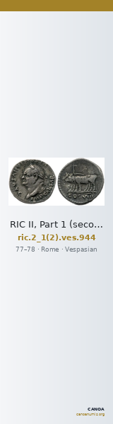 RIC II, Part 1 (second edition) Vespasian 944 — CANOA
