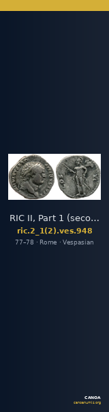RIC II, Part 1 (second edition) Vespasian 948 — CANOA