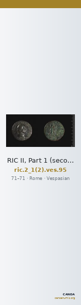 RIC II, Part 1 (second edition) Vespasian 95 — CANOA