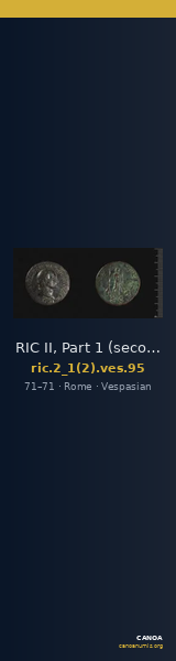 RIC II, Part 1 (second edition) Vespasian 95 — CANOA