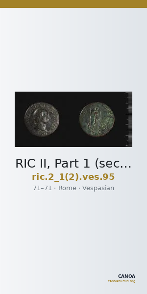 RIC II, Part 1 (second edition) Vespasian 95 — CANOA