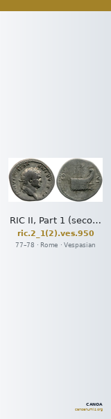 RIC II, Part 1 (second edition) Vespasian 950 — CANOA