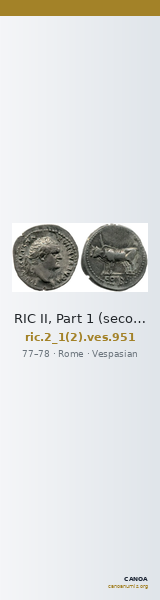 RIC II, Part 1 (second edition) Vespasian 951 — CANOA