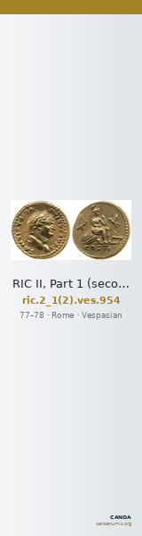 RIC II, Part 1 (second edition) Vespasian 954 — CANOA