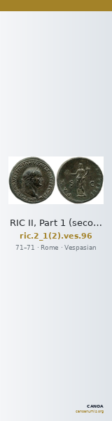 RIC II, Part 1 (second edition) Vespasian 96 — CANOA
