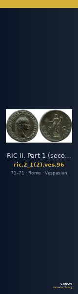 RIC II, Part 1 (second edition) Vespasian 96 — CANOA