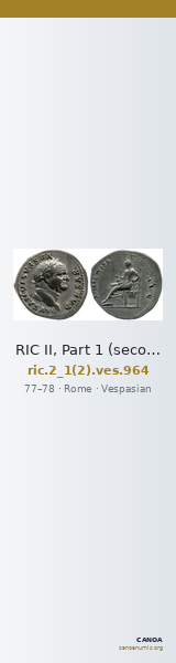 RIC II, Part 1 (second edition) Vespasian 964 — CANOA