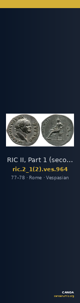 RIC II, Part 1 (second edition) Vespasian 964 — CANOA