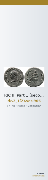 RIC II, Part 1 (second edition) Vespasian 966 — CANOA