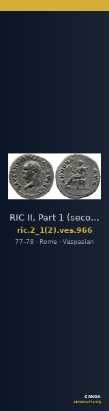 RIC II, Part 1 (second edition) Vespasian 966 — CANOA
