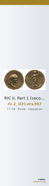 RIC II, Part 1 (second edition) Vespasian 967 — CANOA
