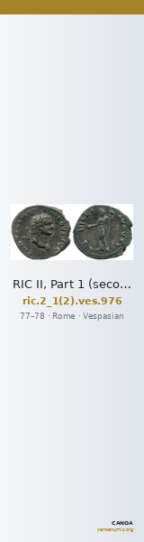 RIC II, Part 1 (second edition) Vespasian 976 — CANOA
