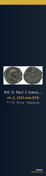 RIC II, Part 1 (second edition) Vespasian 976 — CANOA