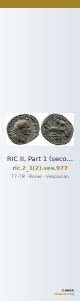 RIC II, Part 1 (second edition) Vespasian 977 — CANOA