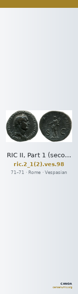 RIC II, Part 1 (second edition) Vespasian 98 — CANOA
