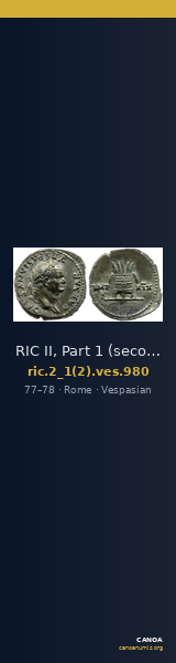 RIC II, Part 1 (second edition) Vespasian 980 — CANOA