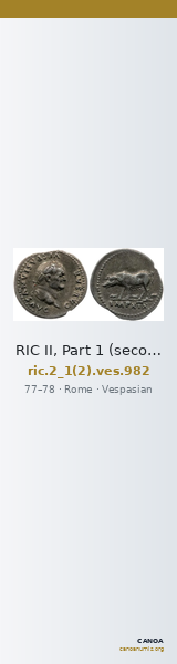 RIC II, Part 1 (second edition) Vespasian 982 — CANOA