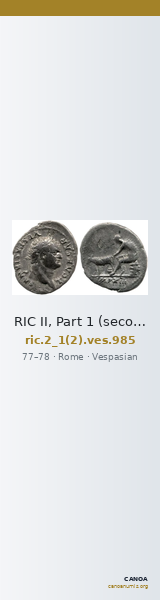 RIC II, Part 1 (second edition) Vespasian 985 — CANOA
