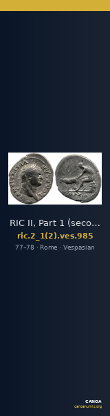 RIC II, Part 1 (second edition) Vespasian 985 — CANOA