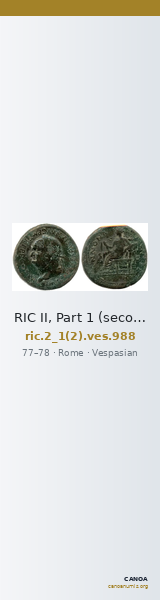 RIC II, Part 1 (second edition) Vespasian 988 — CANOA