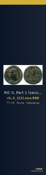 RIC II, Part 1 (second edition) Vespasian 988 — CANOA