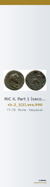 RIC II, Part 1 (second edition) Vespasian 990 — CANOA