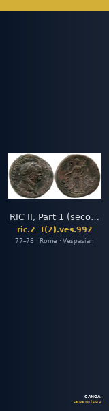 RIC II, Part 1 (second edition) Vespasian 992 — CANOA