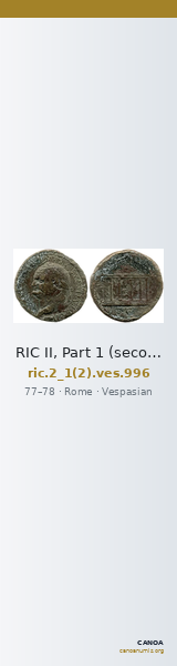 RIC II, Part 1 (second edition) Vespasian 996 — CANOA