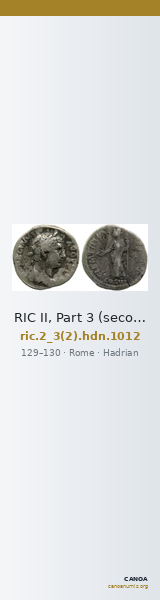 RIC II, Part 3 (second edition) Hadrian 1012 — CANOA