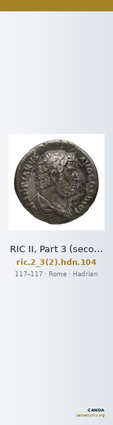 RIC II, Part 3 (second edition) Hadrian 104 — CANOA