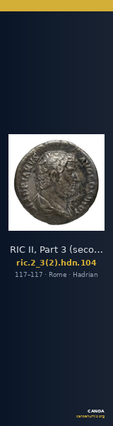 RIC II, Part 3 (second edition) Hadrian 104 — CANOA